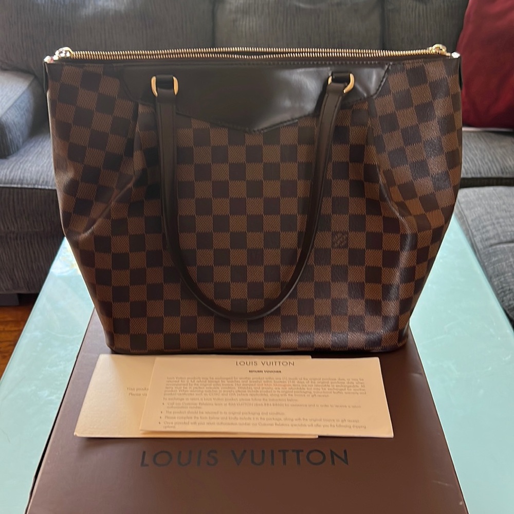 Mm monogram canvas tote